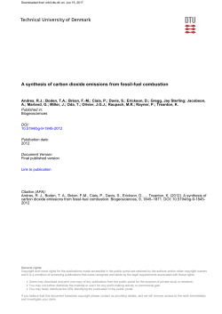 A synthesis of carbon dioxide emissions from fossil-fuel