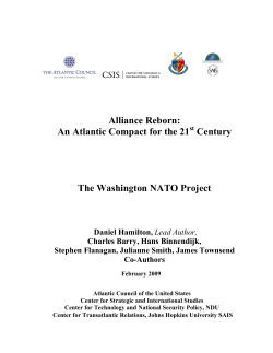 Alliance Reborn: An Atlantic Compact for the 21st Century