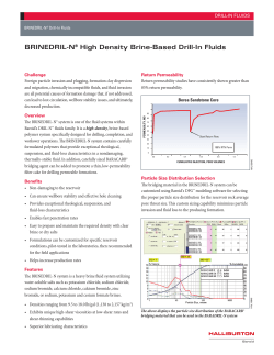 BRINEDRIL-N High Density Brine-Based Drill-In Fluids