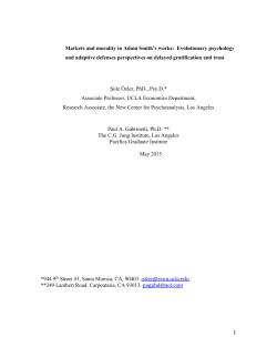 Markets and morality in Adam Smith`s works