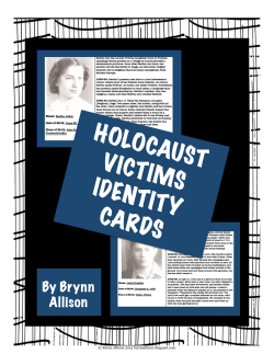 HOLOCAUST VICTIMS IDENTITY CARDS