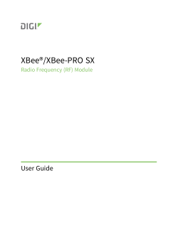 XBee/XBee-PRO SX RF Module User Guide, Rev