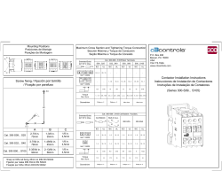 (Series 300-S09... S105) Contactor Installation