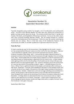 Newsletter Number 55 September-November 2013