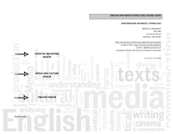 english major creative industries major media
