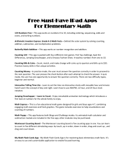 Free Must-Have iPad Apps For Elementary Math