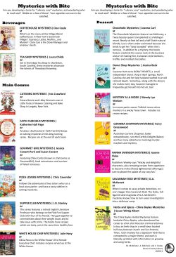 Mysteries with Bite - Ocean County Library