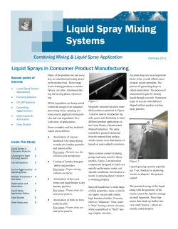 Liquid Spray Mixing Systems - Powder and Bulk Engineering