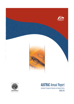 AUSTRAC Annual Report 2002-03