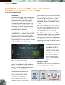 Nine Effective Features of NVMe&reg; Questa&reg; Verification IP to Help