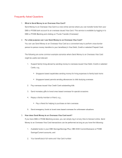 DBS Send Money to Overseas Visa Card FAQ