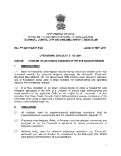 Operations Circular 1 of 2014