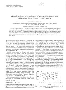 Growth and mortality estimates of a sciaenid Johnieops sina