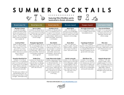 summer cocktails