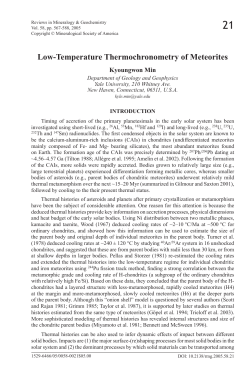 Low-Temperature Thermochronometry of Meteorites
