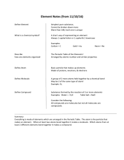 Element Notes