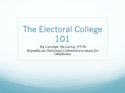 The Electoral College - Kay County Republican Party