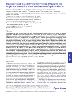 Progressive and Biased Divergent Evolution Underpins the Origin