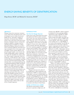 energy-saving benefits of denitrification