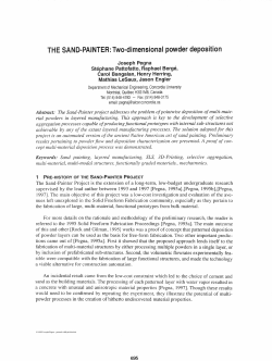 THE SAND-PAINTER: Two-dimensional powder