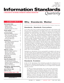 ISQ v14 no1 2002 January - National Information Standards