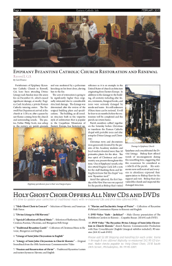 Holy Ghost Choir Offers All New CDs and DVDs