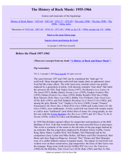 The History of Rock Music - The beginnings
