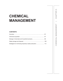 Chemical management - WorkSafe Saskatchewan