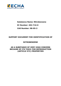 Nitrobenzene EC Number - ECHA