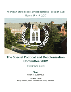 The Special Political and Decolonization Committee 2002