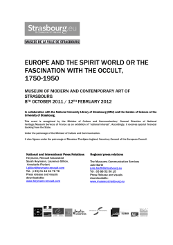 europe and the spirit world or the fascination with the occult
