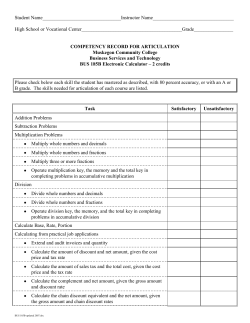 BUS 185B - Muskegon Community College