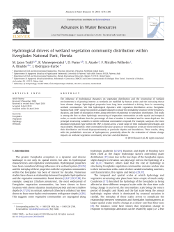 Hydrological drivers of wetland vegetation community distribution