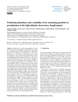 Predicting abundance and variability of ice nucleating particles in