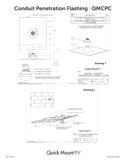Conduit Penetration Flashing QMCPC