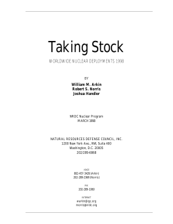 Taking Stock