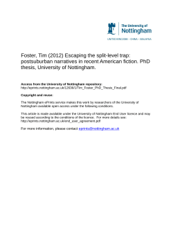 Foster, Tim (2012) Escaping the split