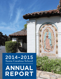 Read the Annual Report - Santa Catalina School