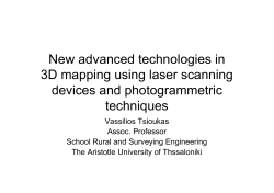 New advanced technologies in 3D mapping using laser scanning