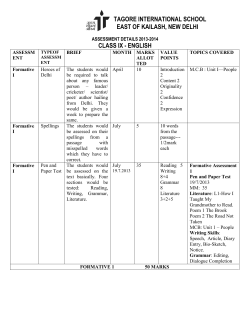 Asst 9 - Tagore International School