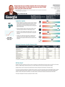 Georgia - Site Selection Magazine