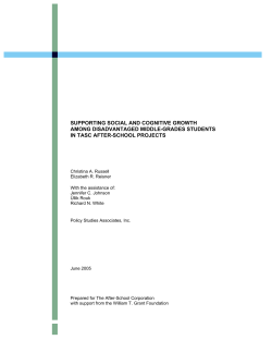 Full Report - Policy Studies Associates