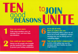 10 Good Reasons to join Unite