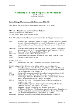 A History of Every Property in Normandy
