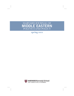2012 - Journal of Middle Eastern Politics and Policy