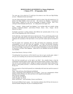 Sermon-Rosh-Hashanah-September-25-2014-by