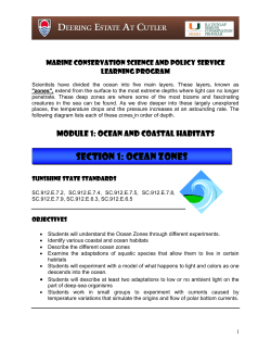 Section 1: Ocean Zones - University of Miami Shark Research