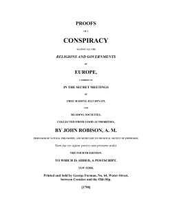 Proofs of a Conspiracy