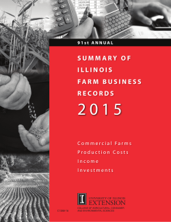 2015 Annual Summary of Illinois Farm Business