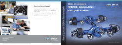 Dare to Compare 40,000 lb. Tandem Axles: